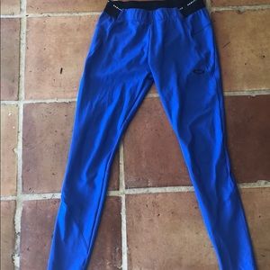 Blue Oakley leggings